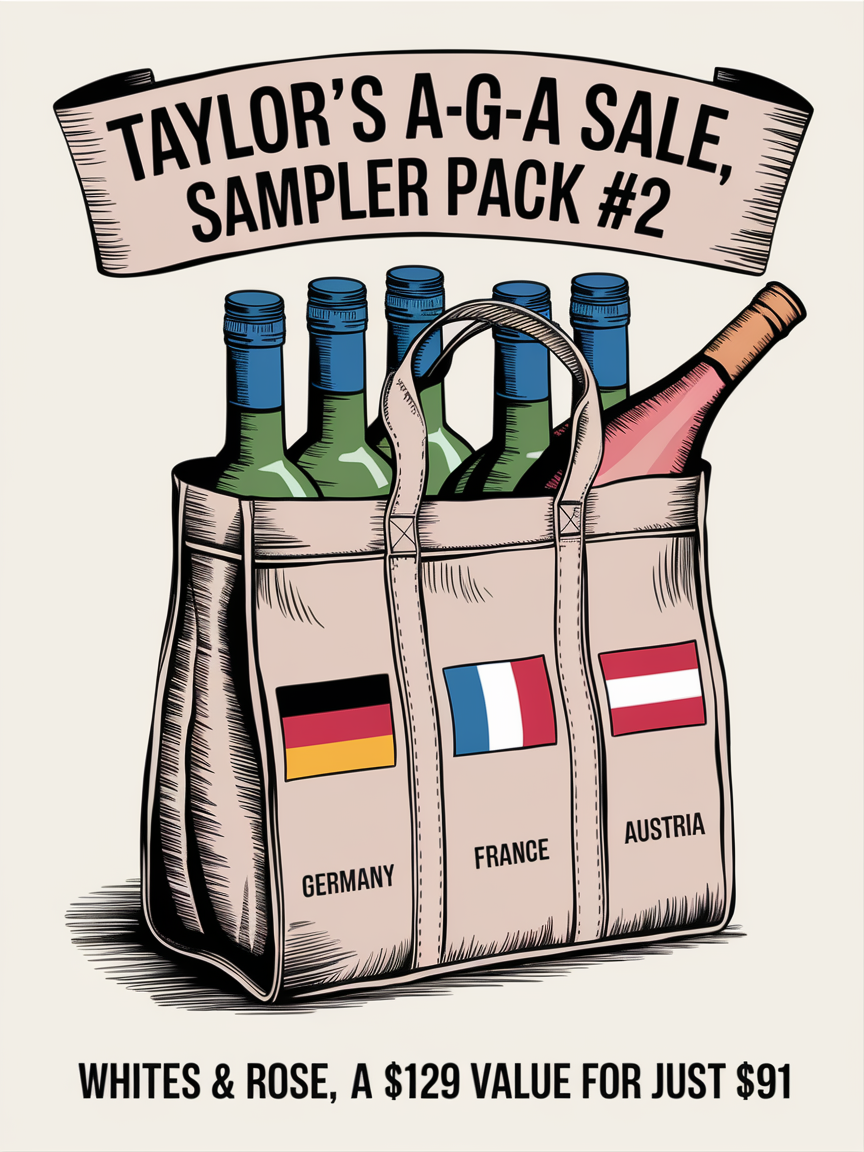A-G-A (Austria, Germany, Alsace) 2025 6-pack Sampler #2 - Austria & Alsace Whites