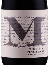 Moffett Vineyards 2019 Williamette Valley Pinot Noir