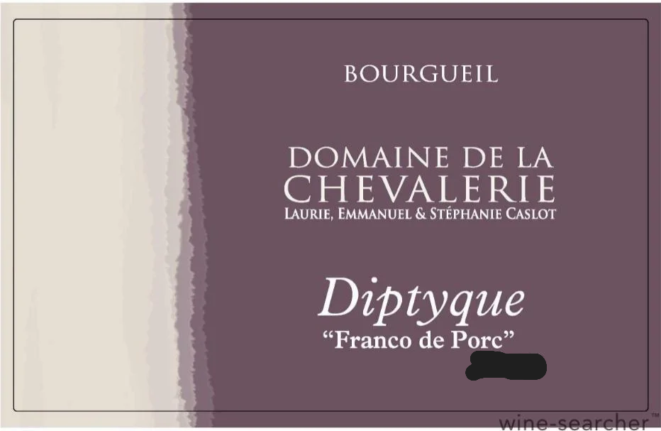 Domaine De La Chevalerie 2020 "Diptyque -  Franco de Porc" Bourgueil