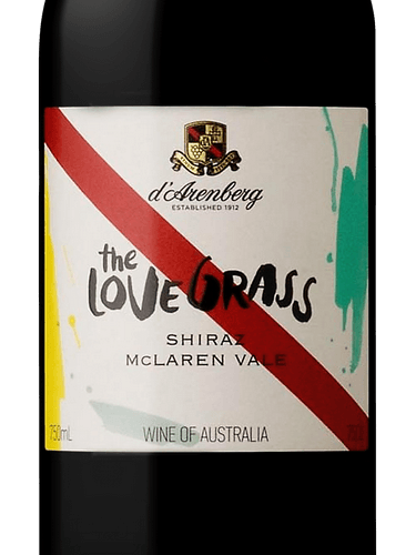 d'Arenberg 2020 "The Love Grass" Shiraz - Taylorswineshop