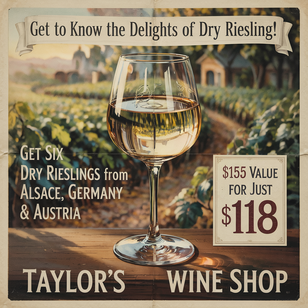 A-G-A (Austria, Germany, Alsace) 2025 6-pack Sampler #1 - Dry Rieslings